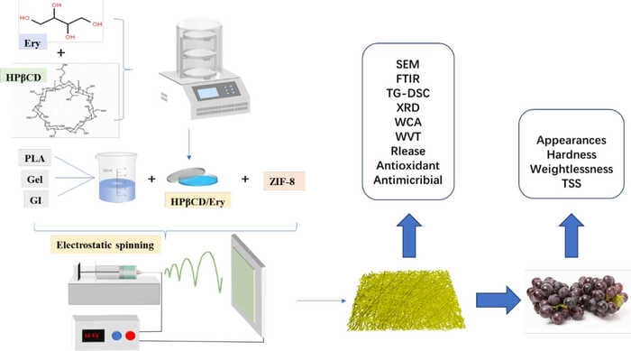 Erythritol is Used for the Preparation of HP-β-CD Inclusion Complexes for Electrospun Antimicrobial Nanofiber Packaging