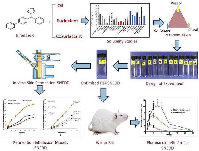 Bifonazole for the Development of a Self-Nano-Emulsifying Drug Delivery System (SNEDDS) to Enhance Antifungal Efficacy
