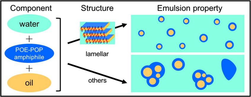 Surfactant phase behavior on emulsification