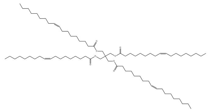 The Structure of Pentaerythritol Tetraoleate