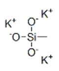 The Structure of Potassium Methylsiliconate